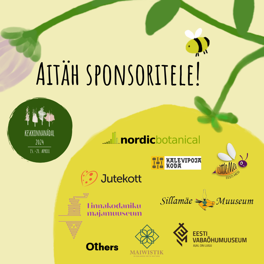 Suur tänu Keskkonnanädal 2024 sponsoritele!
